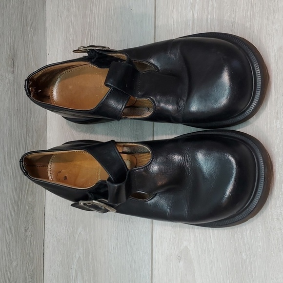 Vintage Dr.Martens MIE Women Y2K Chunky Tractor T strapPlatform shoes US7 - Picture 3 of 16